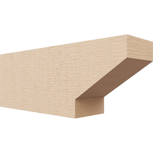 Ekena Millwork 4in. W x 6in. H x 16in. L Clemmons Woodgrain TimberThane Rafter Tail, Primed Tan RFTUR04X06X16CLERCPR - main